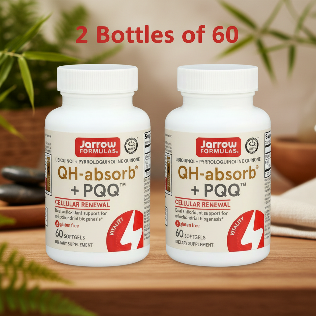 Jarrow Formulas QH-Absorb + PQQ 60 Soft-gels 2Pack! 120 Soft-gels Total