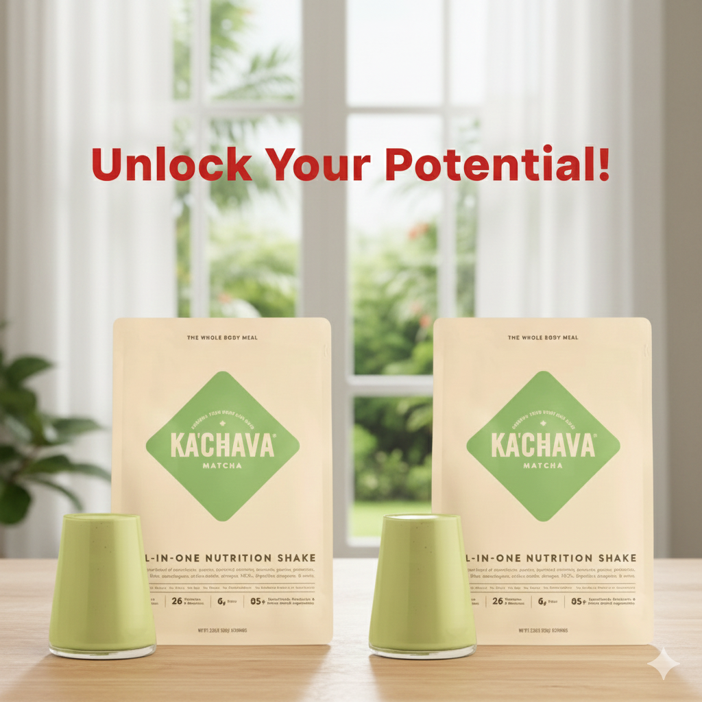 KACHAVA All-In-One Nutrition Shake Matcha 15.31 oz 2Pack! 30.62 oz Total