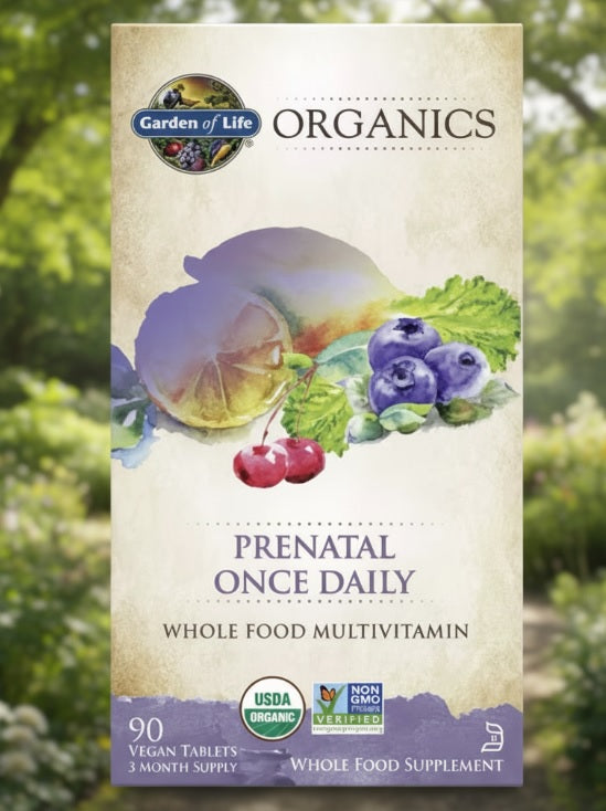 Garden of Life Organics Prenatal Once Daily Vegan 90 Tablets