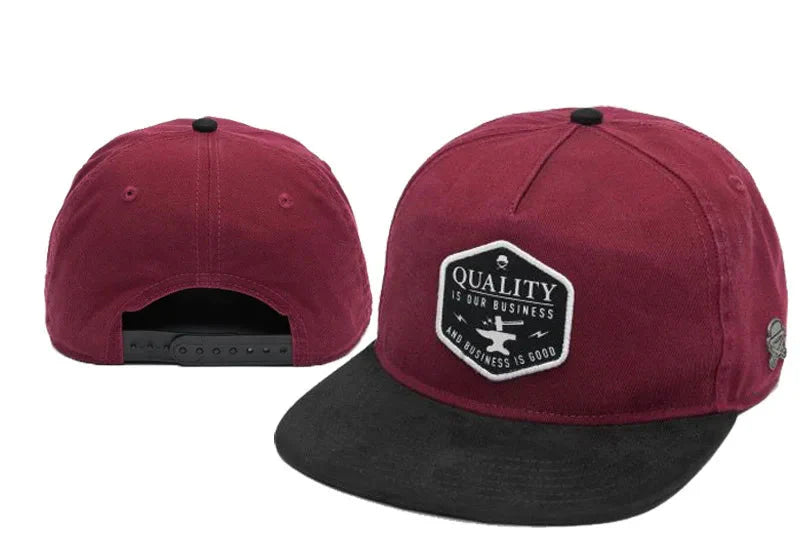 Skull Hand Snapback Hat – Flat Bill Adjustable Baseball Cap