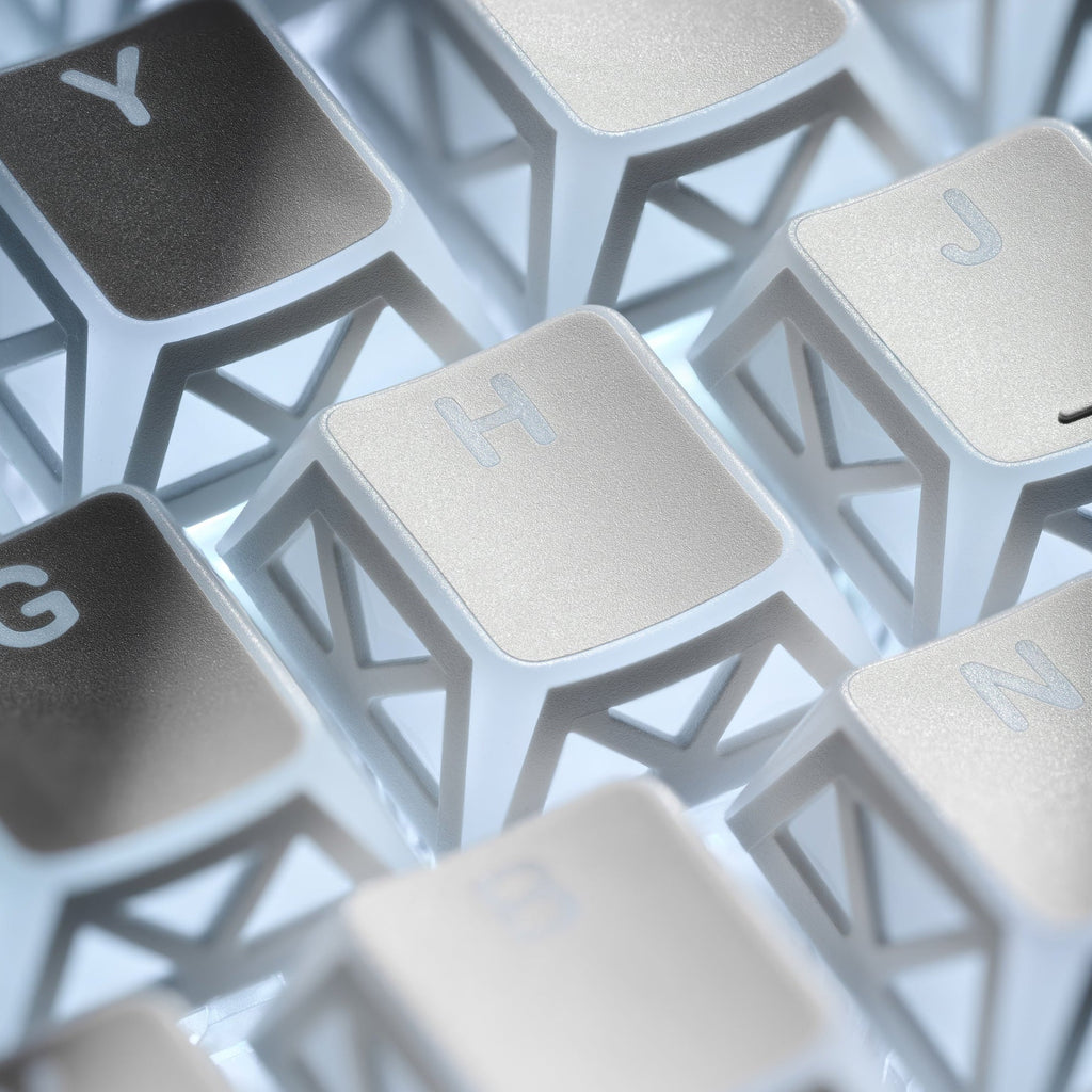 XVX PRISM Refraction Shine-Through Cherry Profile 130-Key PBT Keycap Set