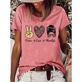 Round Neck Graphic Short Sleeve T-Shirt