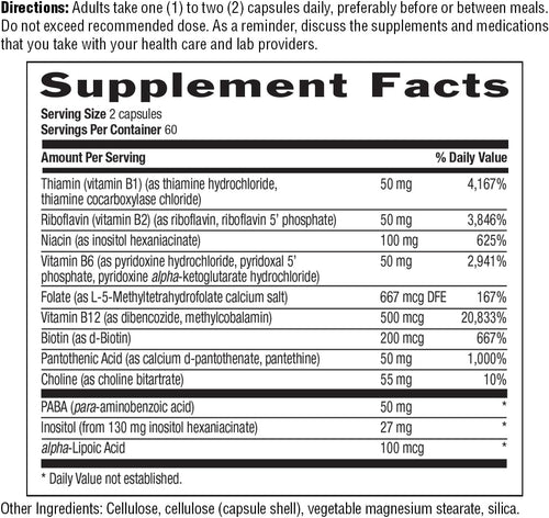 Country Life Coenzyme B-Complex 120 capsules 2Pack! 240 Capsules Total