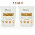 Just Ingredients Creamy Peanut Butter Chocolate Whey Protein  19.54 oz 2Pack! 39.08 oz Total