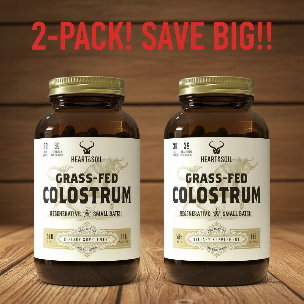 Heart & Soil Colostrum 180 Capsules 2Pack! 360 Capsules Total