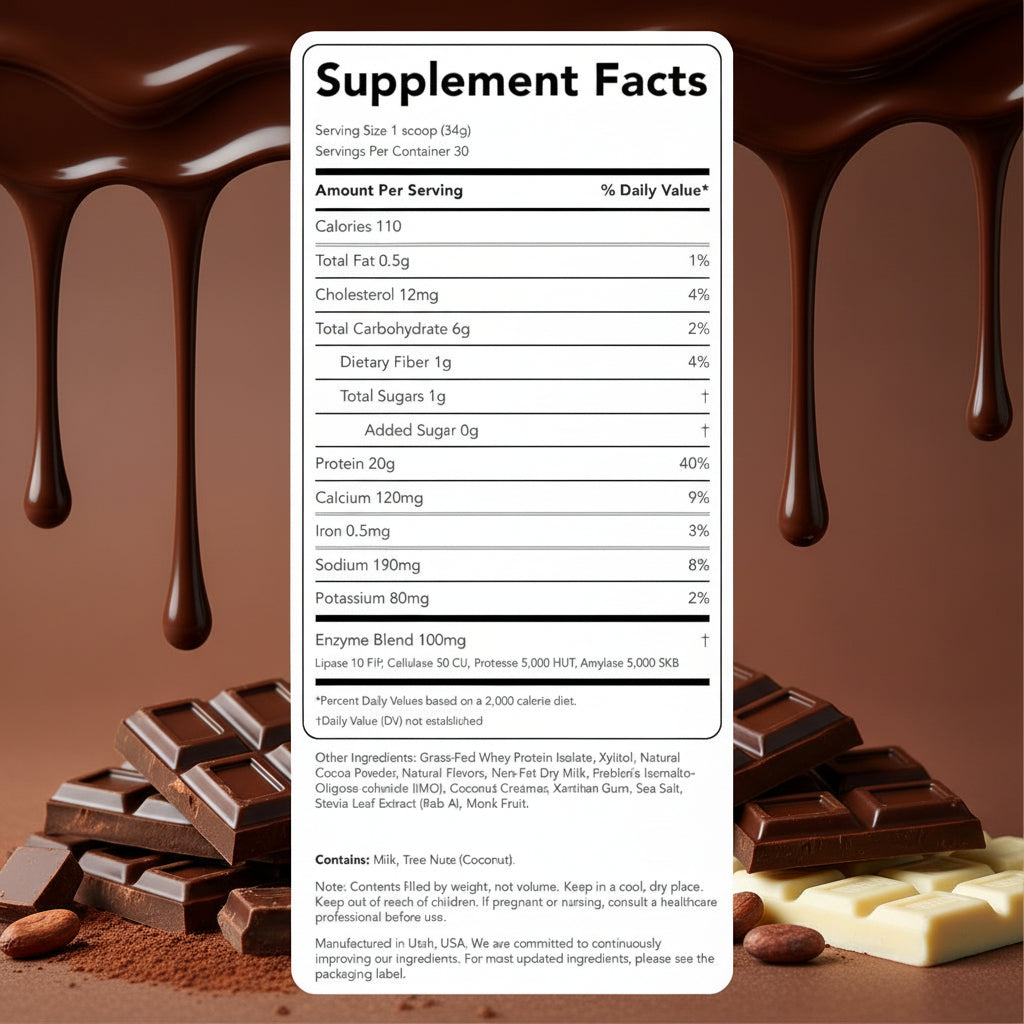 Clean Simple Eats Whey Protein Powder Chocolate Brownie Batter 2.25lbs (1020g) 2Pack! 4.5lbs Total