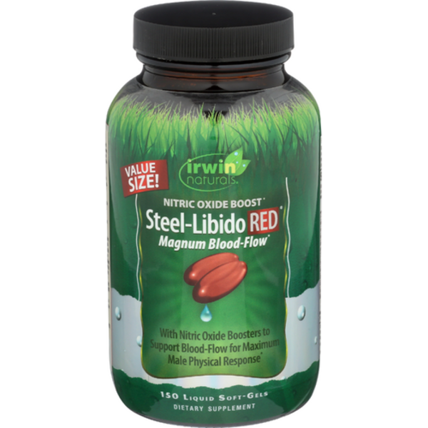 Irwin Naturals Steel-Libido Red Magnum 150 Liquid Soft-gels