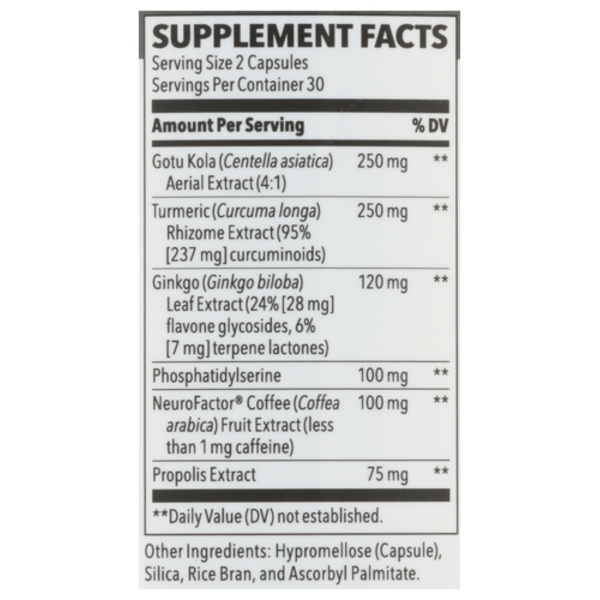 LifeSeasons NeuroQ Brain Health Memory & Focus 60 Vegetarian Capsules 2 Pack! 120 Capsules Total