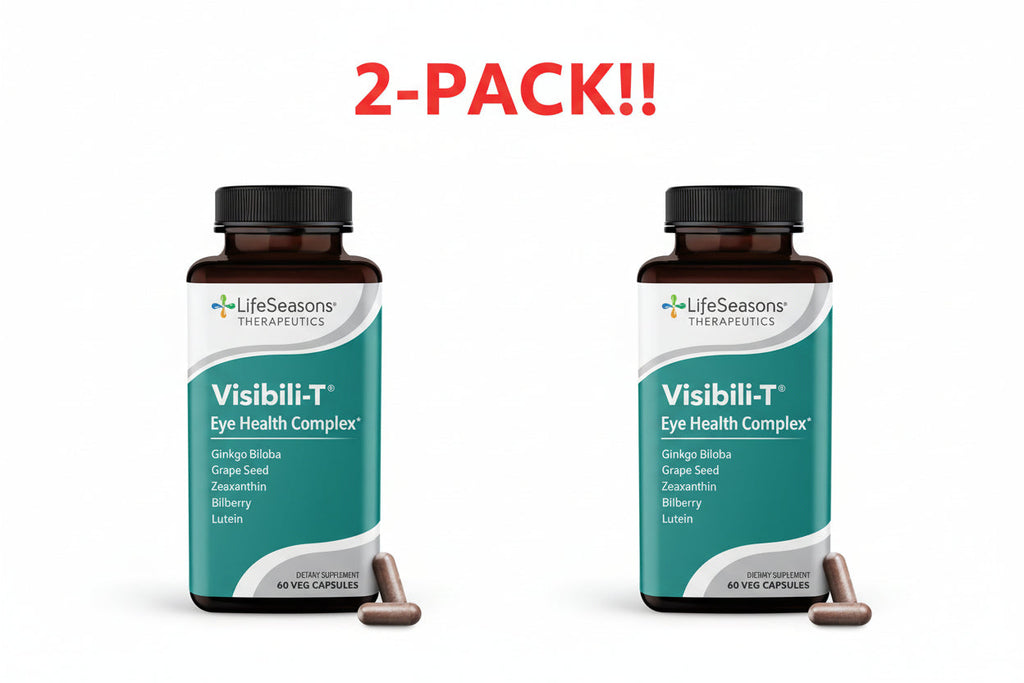 LifeSeasons Visibili-T Eye Health Complex Unflavored 60 Capsules 2Pack! 120 Capsules Total