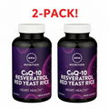 MRM CoQ-10, Resveratrol & Red Yeast Rice 60 Soft-gels 2Pack! 120 Soft-gels Total
