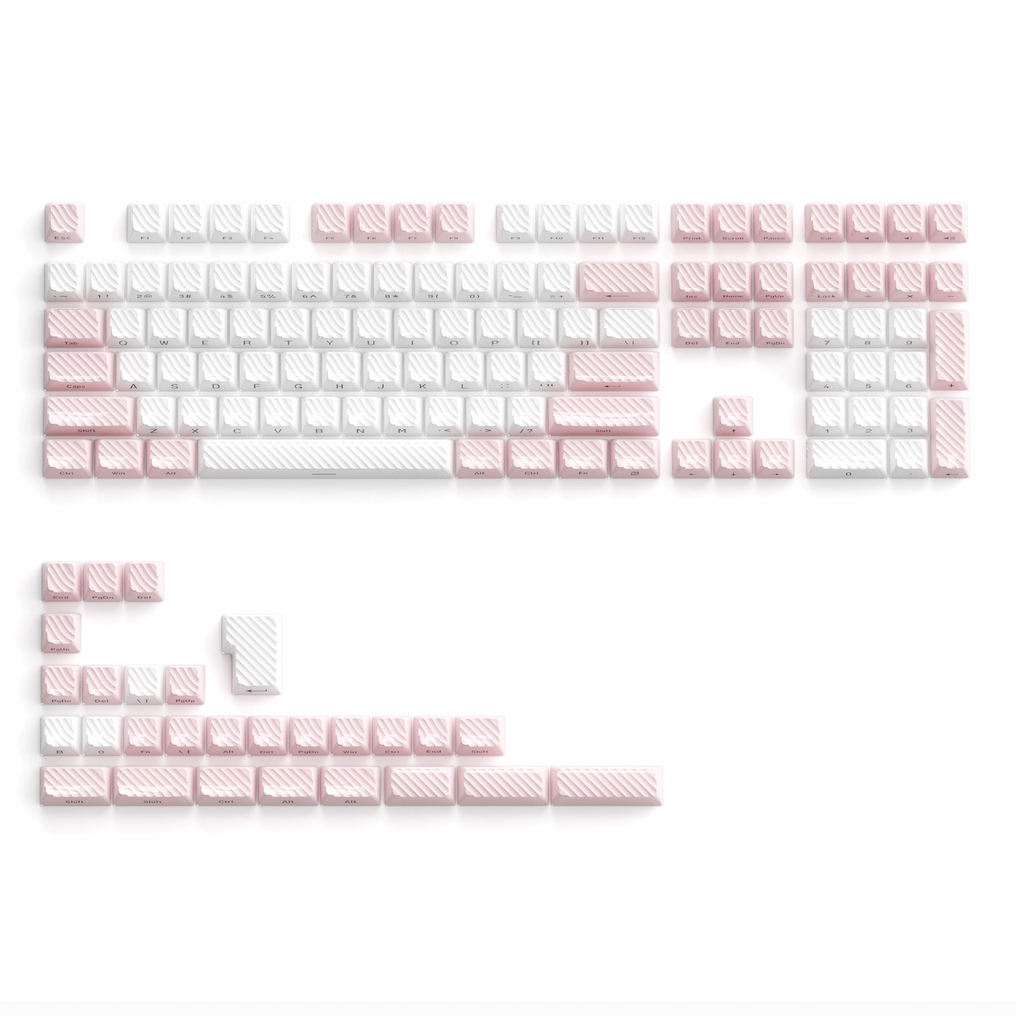 XVX Magic Wave Series OEM Profile Side-Print Ice-Cube Keycap Set (136-Key)