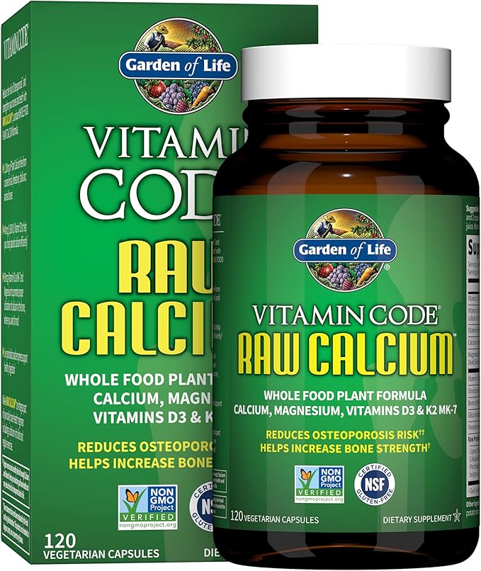 Garden of Life Vitamin Code Raw Calcium Vegetarian  120 Capsules