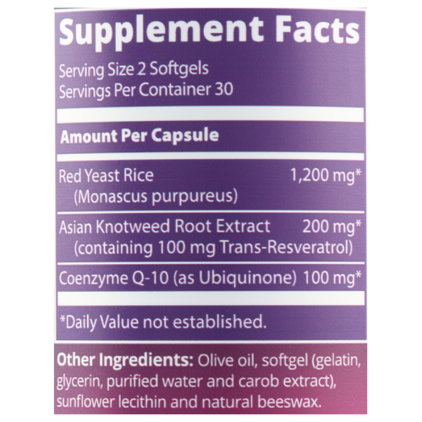 MRM CoQ-10, Resveratrol & Red Yeast Rice 60 Soft-gels 2Pack! 120 Soft-gels Total