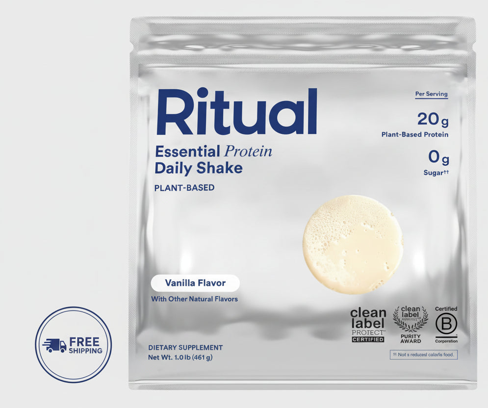 Ritual Vegan Protein Powder - 20g Organic Pea Protein - Vanilla - 1 lb (454g)