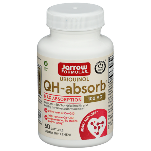 Jarrow Formulas QH-absorb Ubiquinol CoQ10 60 Soft-gels