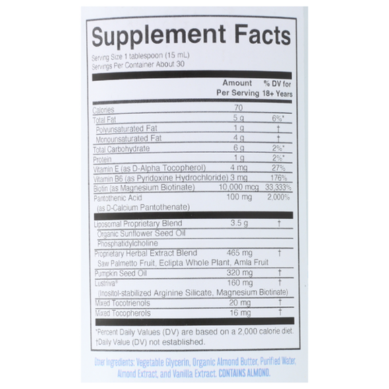 MaryRuth's Hair Growth Max  Almond Cookie 15.22 fl oz 2Pack! 30.44 oz Total
