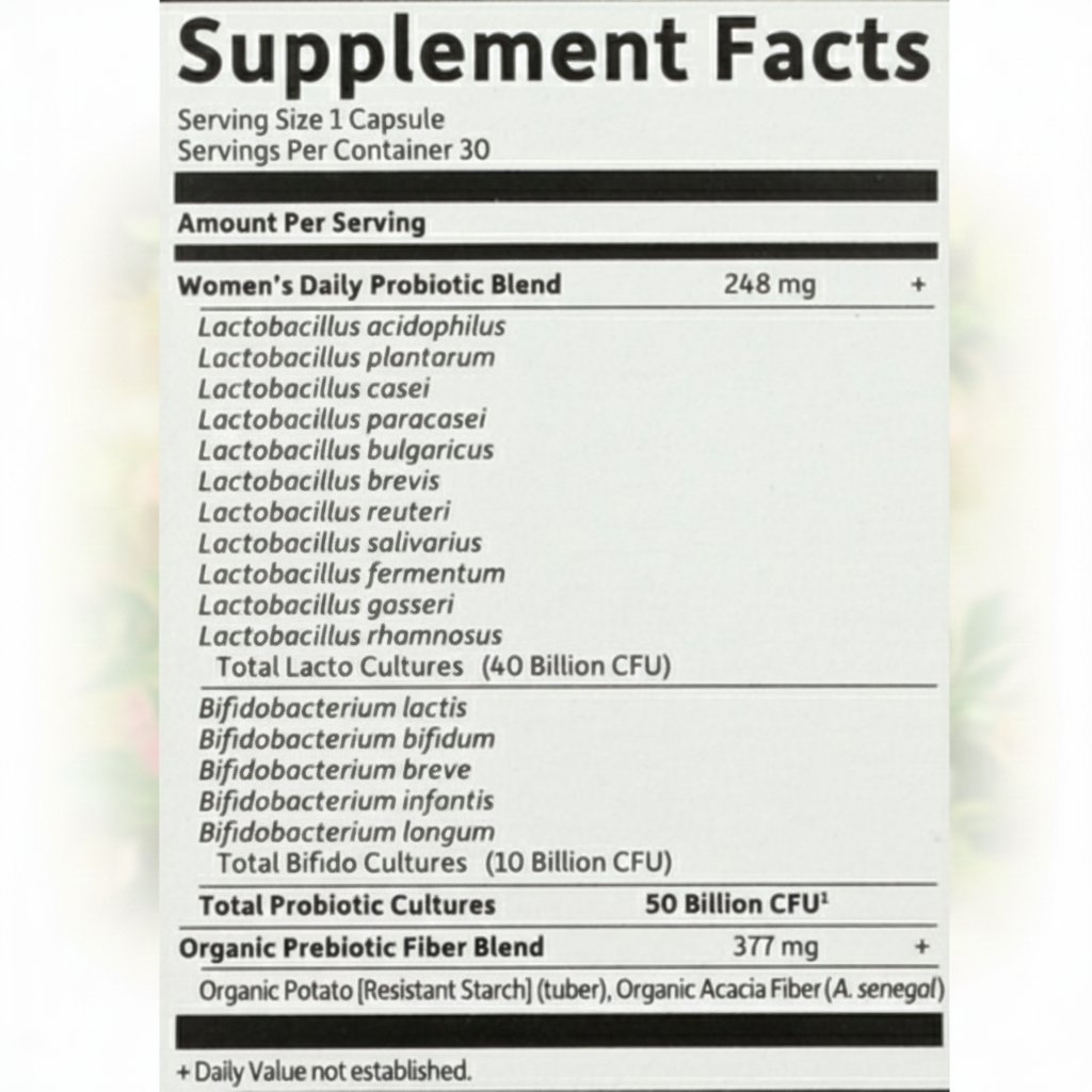 Garden of Life Dr. Formulated Probiotics Once Daily Women’s 2-Pack, 60 Capsules Total (30 Count Each), Vegetarian Digestive & Immune Support, 50 Billion CFU