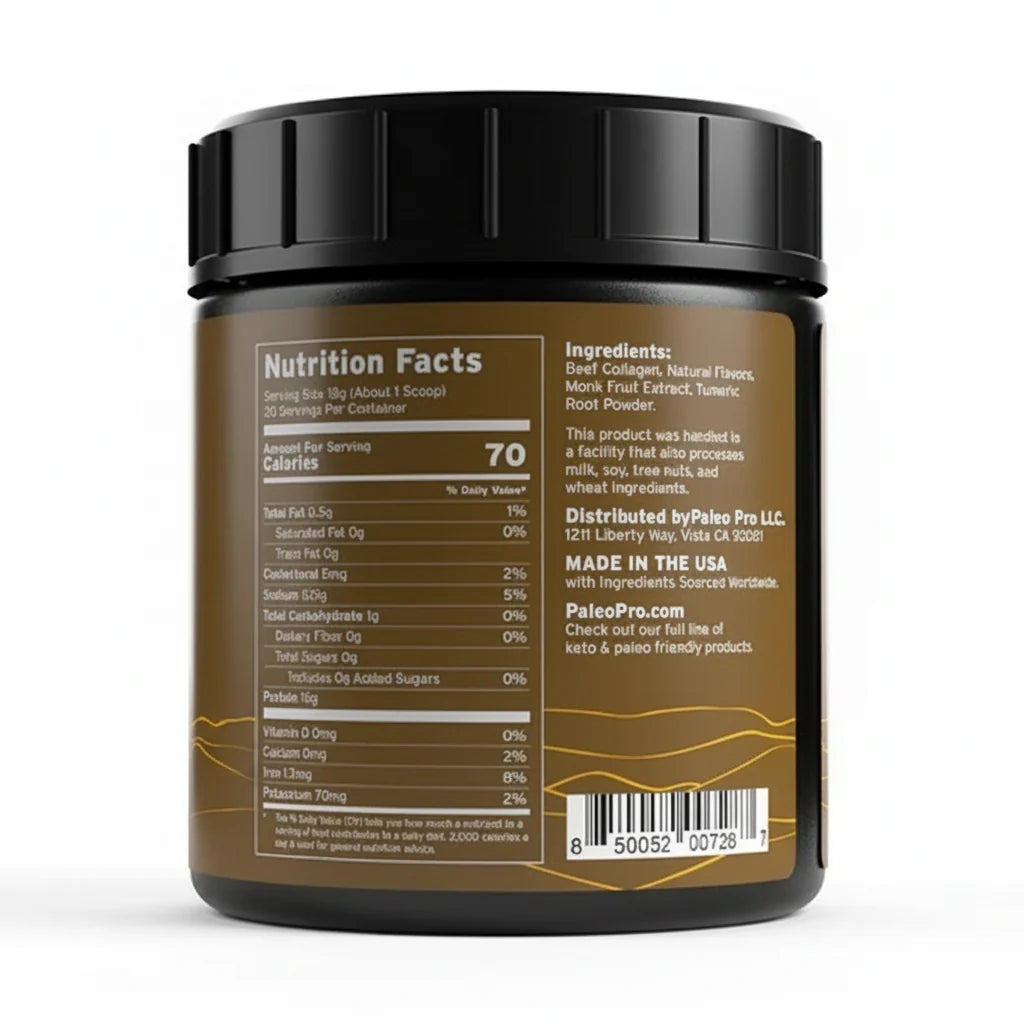 Paleo Pro Ancient Cacao Bone Broth Collagen Protein Double Pack (2 x 12.6 oz)