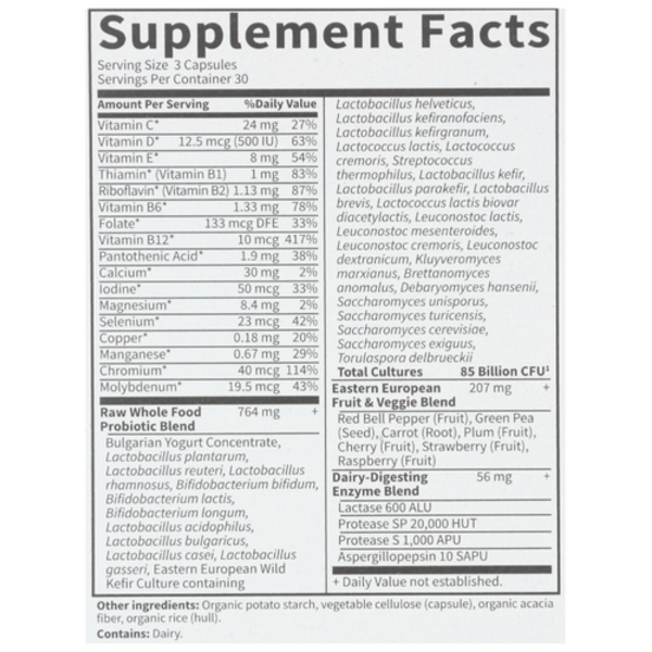 Garden Of Life RAW Probiotics Women 90 Vegetarian Capsules 85 Billion CFU