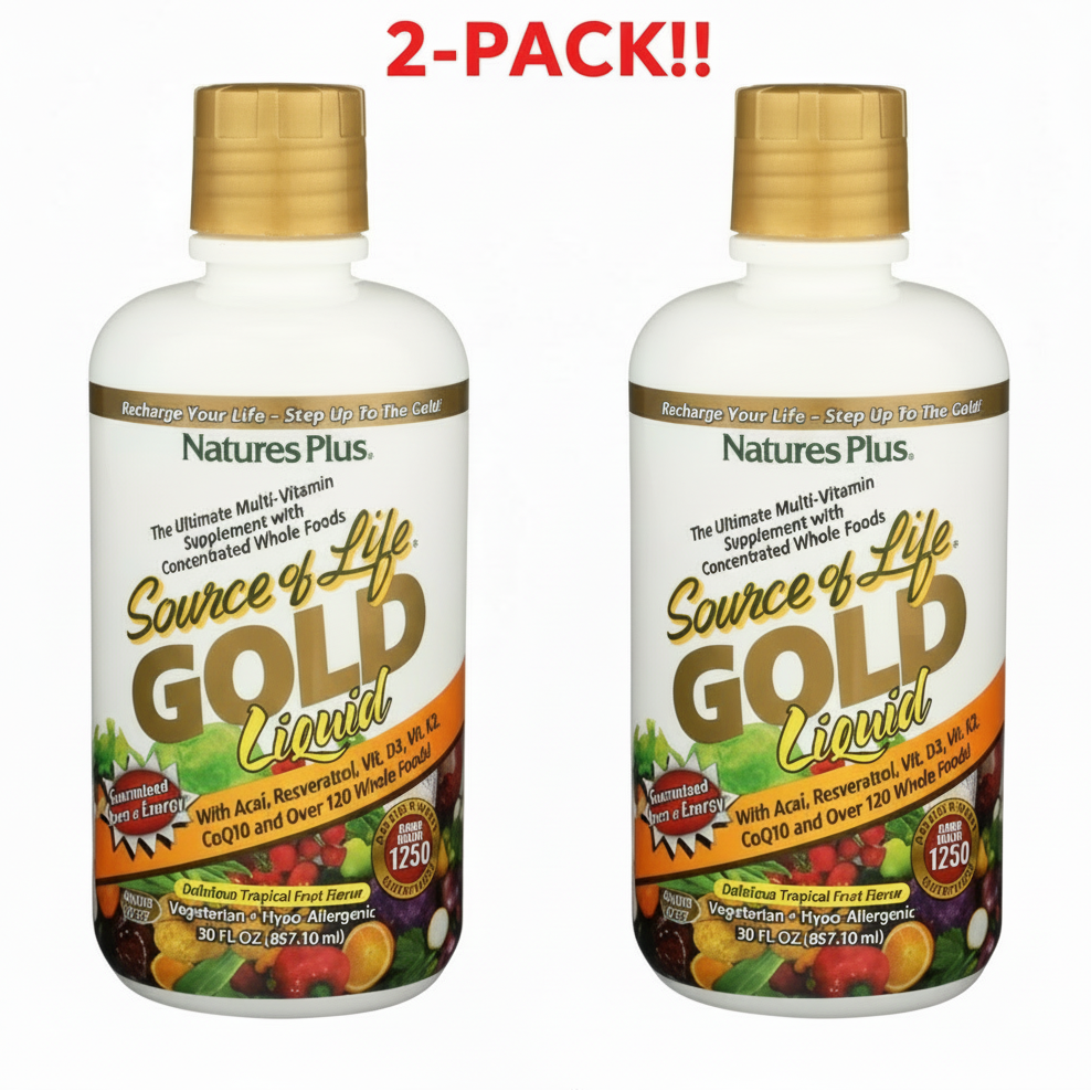 Nature's Plus Source of Life Gold Tropical Fruit 30 oz 2Pack! 60 oz Total