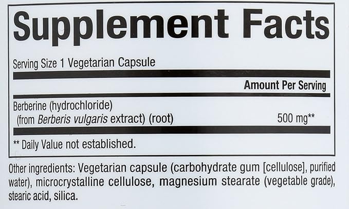 Natural Factors WellBetX Berberine 500mg 2-Pack - Metabolic Health & Cardiovascular Support Bundle - Vegan, Gluten-Free - 120 Vegetarian Capsules (2x60)