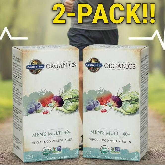 Garden of Life Organics Men's 40+ Tablets 120ct  2Pack! 240ct Total
