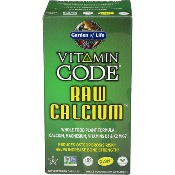 Garden of Life Vitamin Code Raw Calcium 120  Vegetarian Capsules