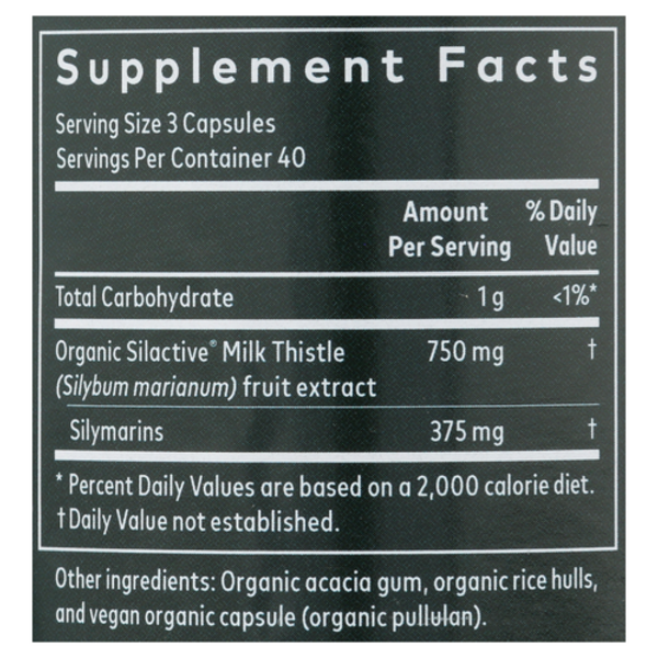 Gaia Herbs Milk Thistle 120 Liquid Phyto-Caps