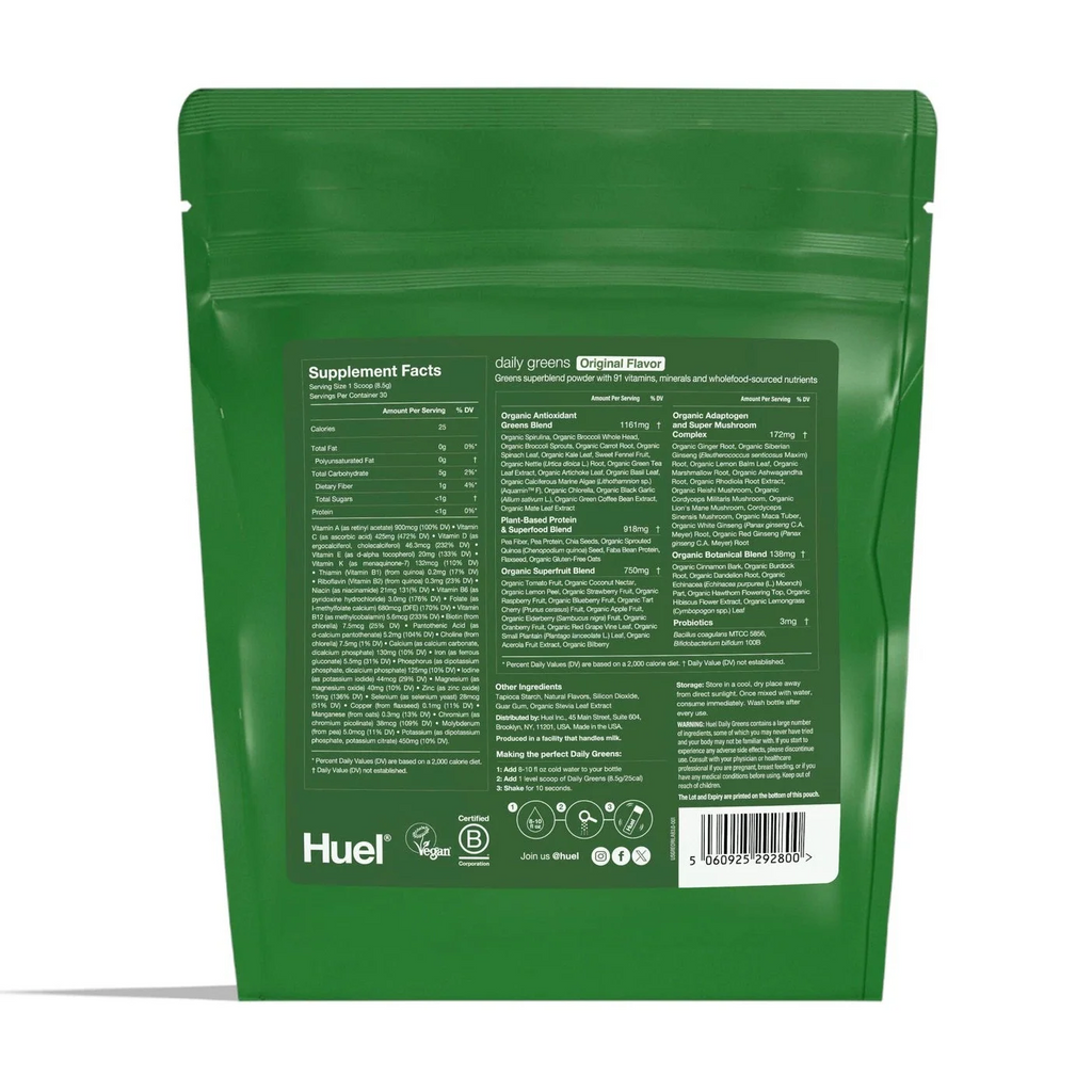 Huel Daily Greens Powder Original  9 oz 2Pack! 18 oz Total
