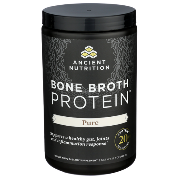 Ancient Nutrition Pure Bone Broth Protein Powder - Unflavored (15.7 oz)