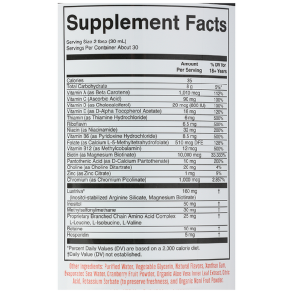 Mary Ruth's Liquid Multivitamin + Hair Growth  Peach Mango 30 Fluid oz 2Pack! 60 oz Total