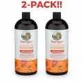 Mary Ruth's Liquid Multivitamin + Hair Growth  Peach Mango 30 Fluid oz 2Pack! 60 oz Total