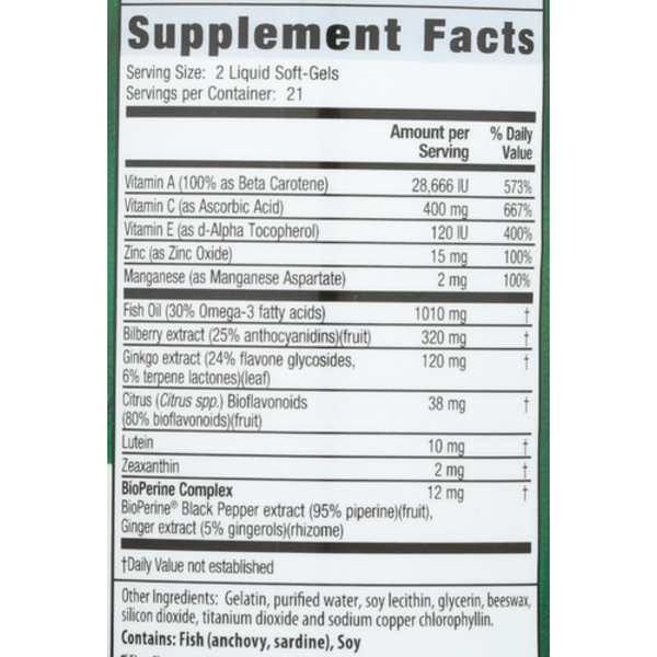 Irwin Naturals Vision Sharp 42 Liquid Soft-gels