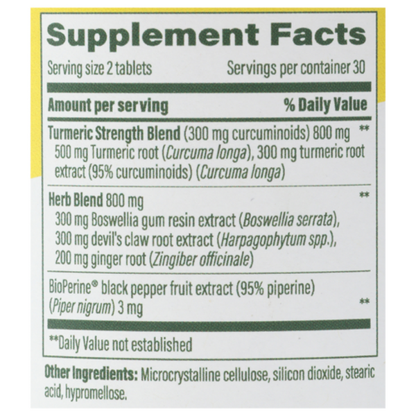 MegaFood Joint Support Turmeric Curcumin 60 Tablets