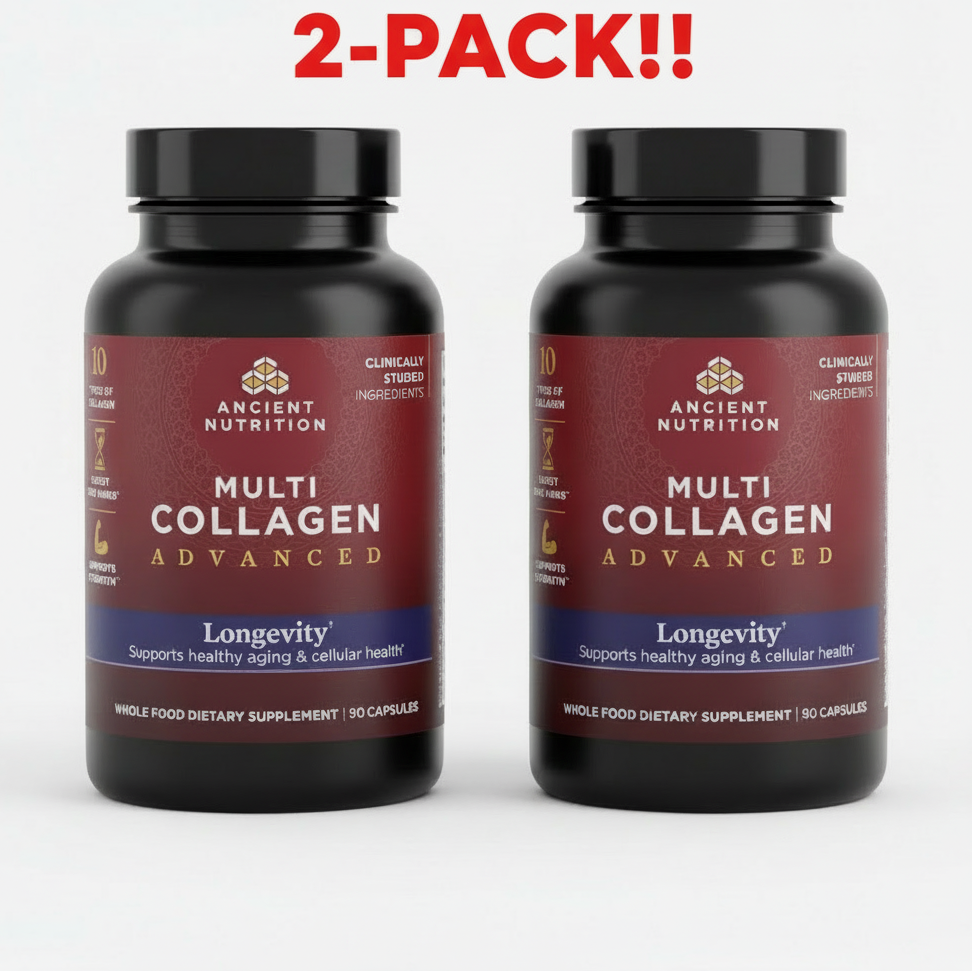 Ancient Nutrition Multi Collagen Advanced Longevity 90 Capsules 2 Pack! 180 Total Capsules