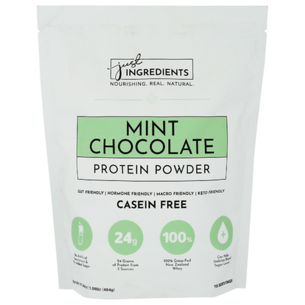 Just Ingredients Whey Protein Powder Mint Chocolate 17.42 oz