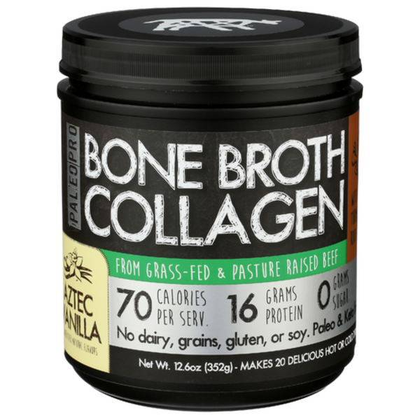 Paleo Pro Aztec Vanilla Bone Broth Collagen Protein Powder (12.6 oz) - Paleo & Keto Friendly