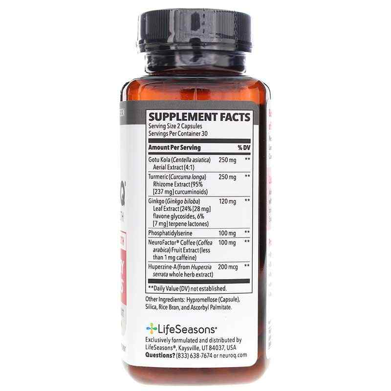 LifeSeasons NeuroQ Brain Health 60 Veg Capsules