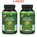 Irwin Naturals Double-Potency Ginkgo Biloba 60 Liquid Softgels 2Pack! 120 Liquid Soft-Gels