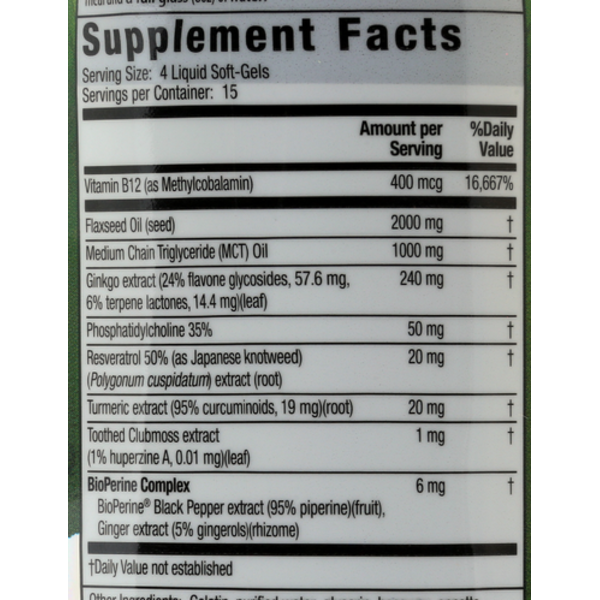 Irwin Naturals Double-Potency Ginkgo Biloba 60 Liquid Softgels 2Pack! 120 Liquid Soft-Gels