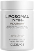 Codeage Liposomal NMN Platinum Suplement Unflavored  90 Capsules
