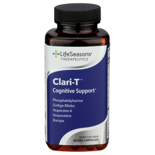 LifeSeasons Clari-T Cognitive Support 60 Vegetarian Capsules