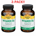 Country Life Vitamin D3 200ct  2Pack!  400 Softgels Total
