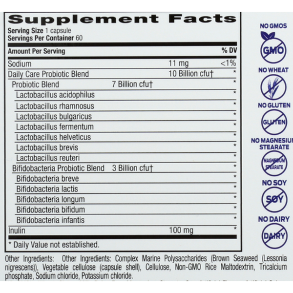 Probulin Daily Care Probiotic Double Pack (2 x 60 Capsules) - 10 Billion CFU, 12 Strains