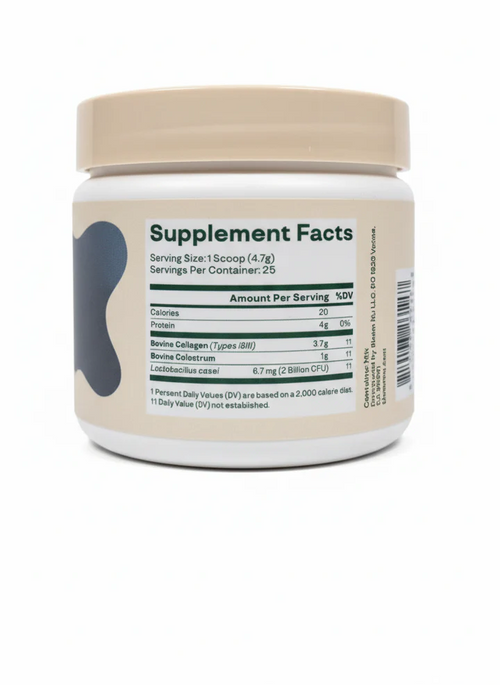 Bloom Colostrum & Collagen Peptides Powder Unflavored 4.16oz Each (2-Pack) 50 Total Servings