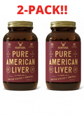 Heart & Soil Pure American Liver  180 Capsules 2Pack! 360 Capsules Total
