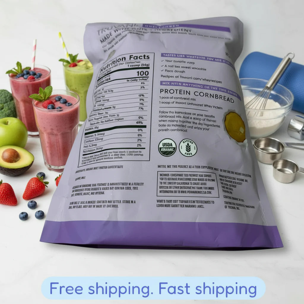 Truvani Organic Unflavored Whey Protein Powder - 20g Protein, Non-GMO (18.34 oz)
