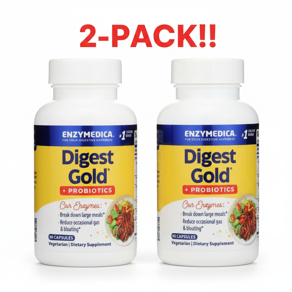 Enzymedica Digest Gold 90 Capsules 2Pack! 180 Capsules Total