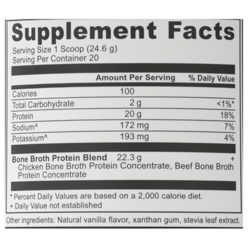 Ancient Nutrition Bone Broth Protein Powder - Vanilla Double Pack (2 x 17.4 oz Tubs)