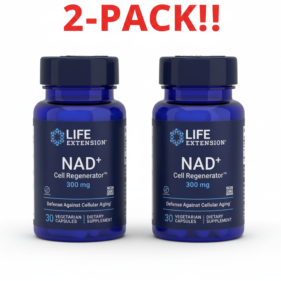 Life Extension NAD+ Cell Regenerator™ 30 Vegetarian Capsules 2Pack! 60 Capsules Total